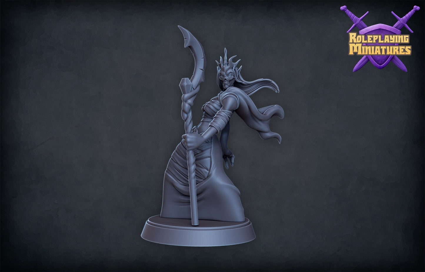Lich Queen Miniature | RPG Minis | DND | D&D | RPG | Tabletop Gaming | From Roleplaying Miniatures