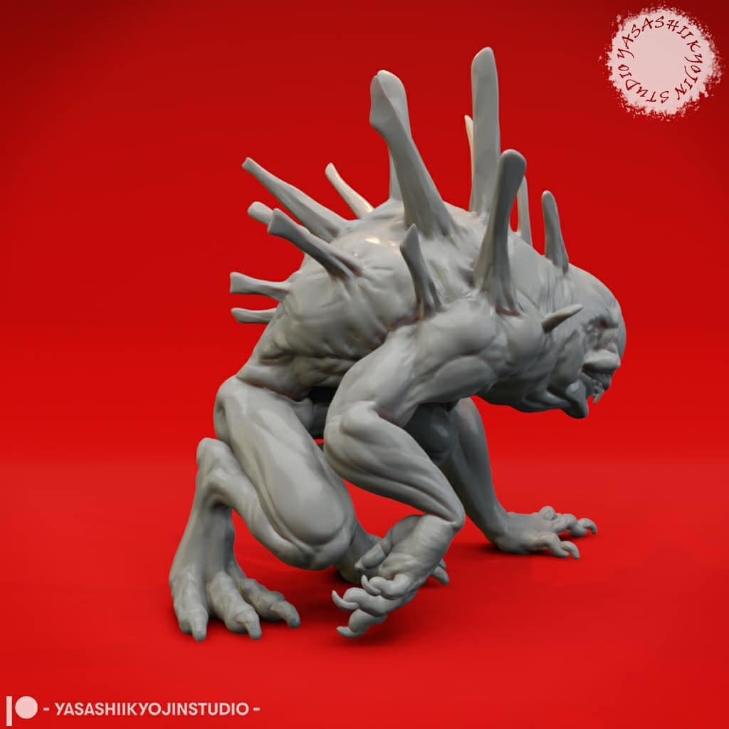 Nothic Miniature | RPG Minis | D&D | DND | RPG | Tabletop Gaming | From Yasashii Kyojin Studios