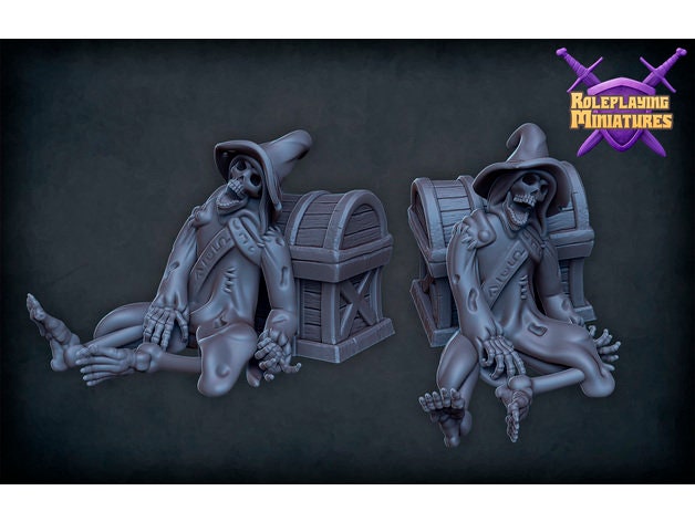 Mage Skeleton Scatter | RPG Minis | DND | D&D | RPG | Tabletop Gaming | From Roleplaying Miniatures