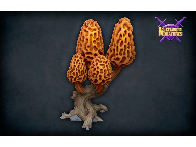 Morel Mushroom Scatter | RPG Minis | DND | D&D | RPG | Tabletop Gaming | From Roleplaying Miniatures
