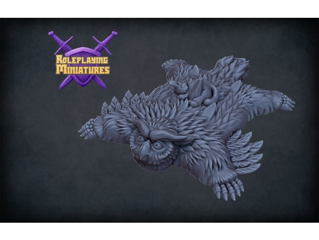 Owlbear Skin Rug Scatter | RPG Minis | DND | D&D | RPG | Tabletop Gaming | From Roleplaying Miniatures