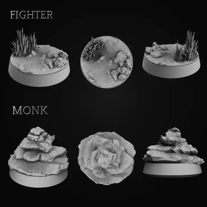 Gnome Monk (Male or Female) Miniatures | RPG Minis | DND | D&D | RPG | Tabletop Gaming | From MiniForge