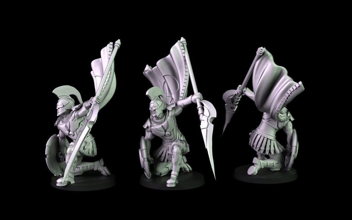 Male/Female Warforged Paladin Miniatures | RPG Minis | D&D | DND | RPG | Tabletop Gaming | From Cross Lances