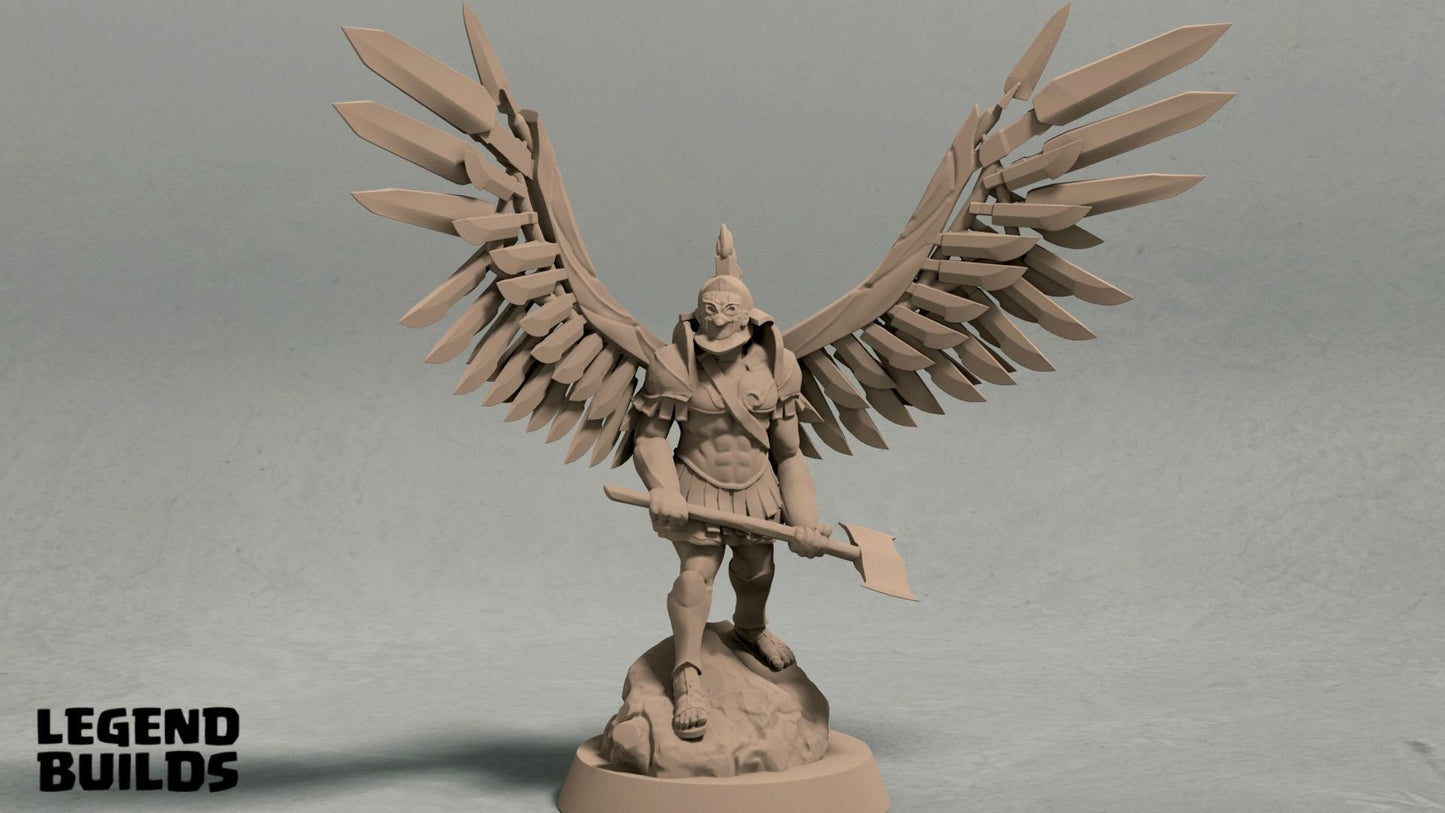 Aasimar Paladin Miniature | RPG Minis | D&D | DND | RPG | Tabletop Gaming | From LegendBuilds