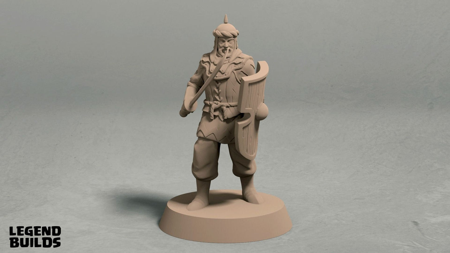 Foot Soldiers - City Guard/Asian/Hun Miniatures | RPG Minis | D&D | DND | RPG | Tabletop Gaming | From LegendBuilds