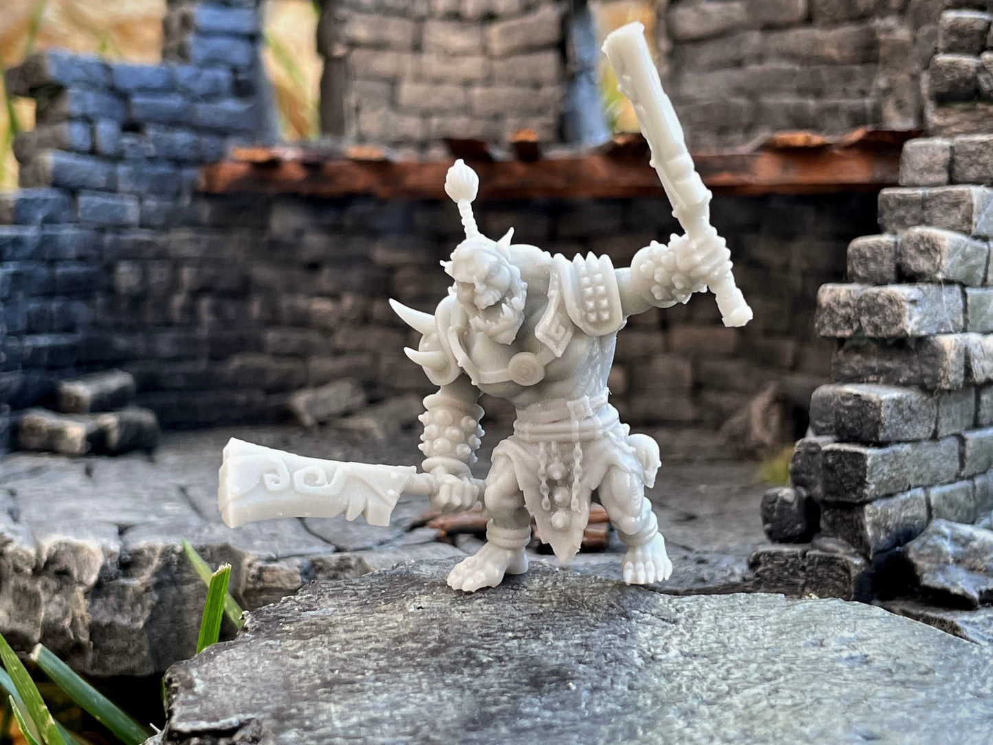 Orc Warrior Miniatures - 3 Versions | RPG Minis | Ork Minis | D&D | DND | RPG | Tabletop Gaming | From Cross Lances