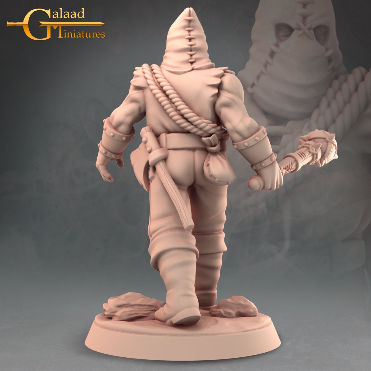Executioner or Bandit Miniature | RPG Minis | D&D | DND | RPG | Tabletop Gaming | From Galaad Miniatures