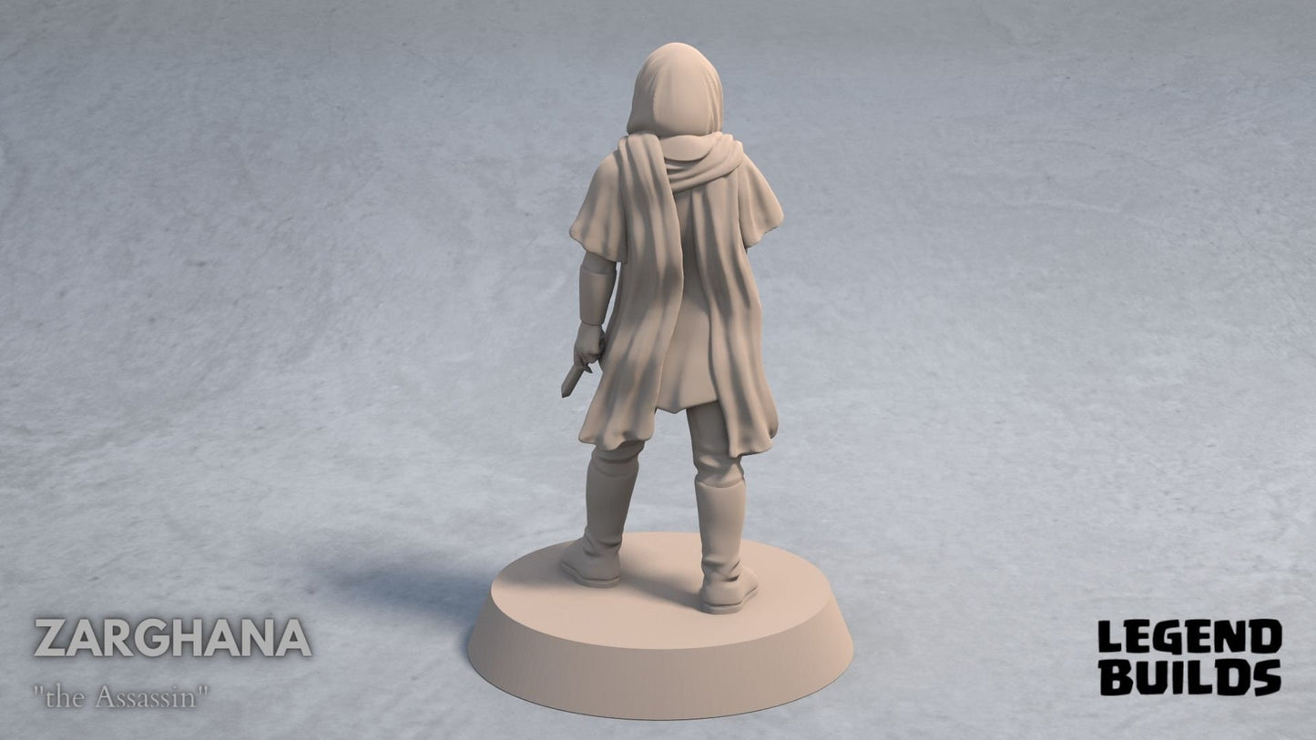 Female Rogue Miniature | RPG Minis | D&D | DND | RPG | Tabletop Gaming | From LegendBuilds