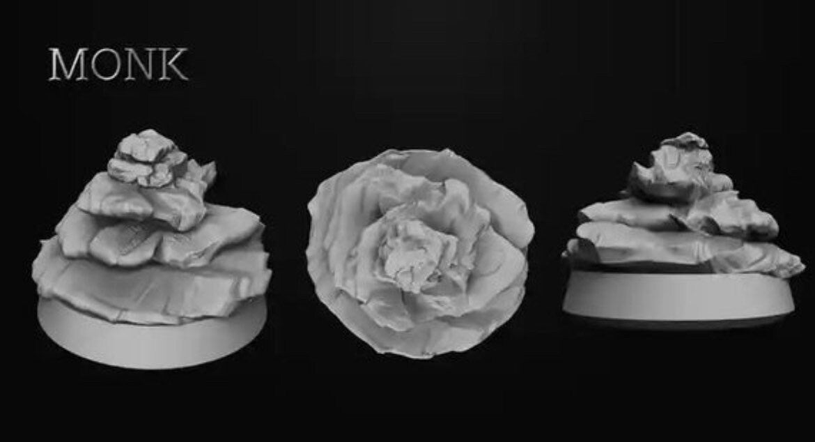 Male Monk Miniatures | RPG Minis | D&D | DND | RPG | Tabletop Gaming | From Cross Lances