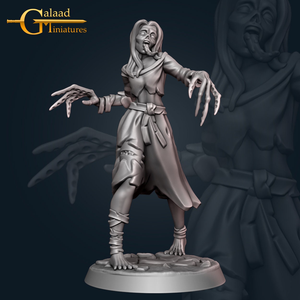 Plague Victim Minis (3 options) | RPG Minis | D&D | DND | RPG | Tabletop Gaming | From Galaad Miniatures