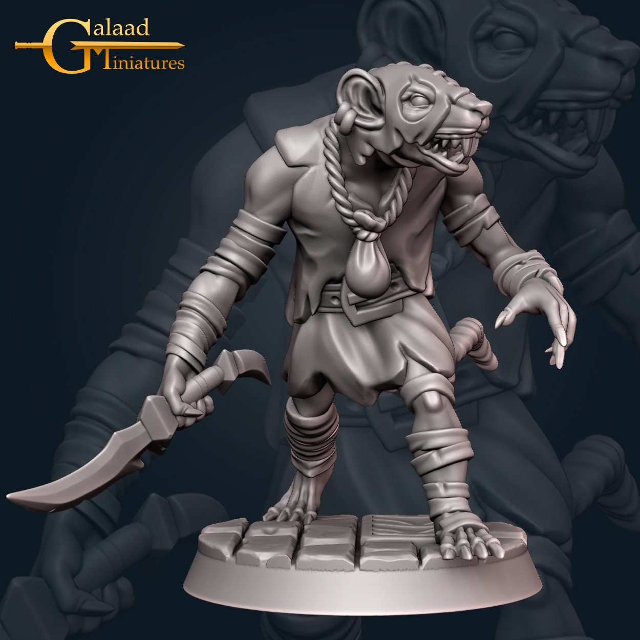 Wererat Swarm Minis (4 options) | RPG Minis | D&D | RPG | Tabletop Gaming | From Galaad Miniatures
