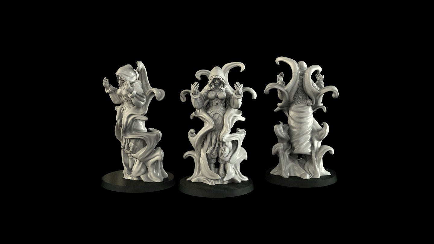 Female Desert Warlock Miniature | RPG Minis | D&D | DND | RPG | Tabletop Gaming | From Cross Lances