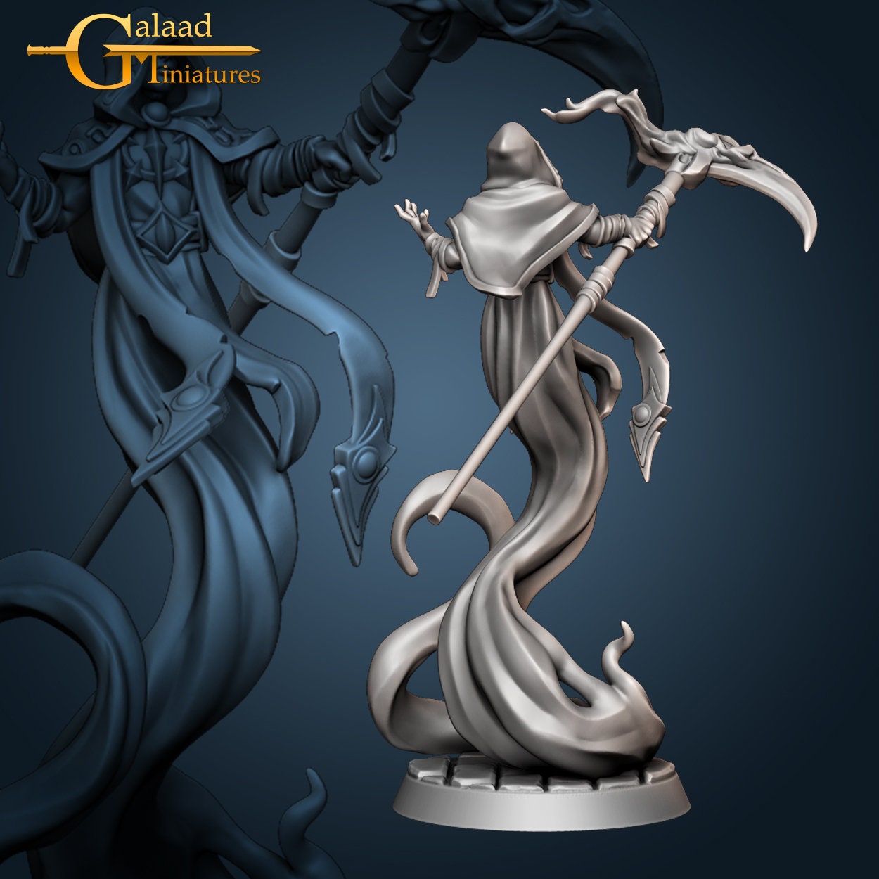 Warlock Miniature | RPG Minis | D&D | DND | RPG | Tabletop Gaming | From Galaad Miniatures