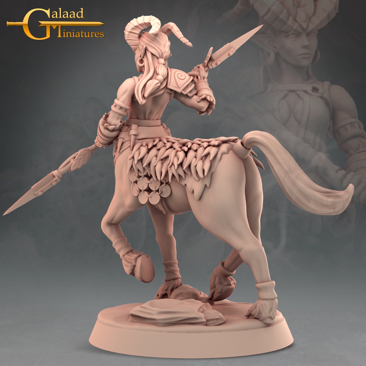 Female Centaur Ranger Miniature | RPG Minis | D&D | DND | RPG | Tabletop Gaming | From Galaad Miniatures