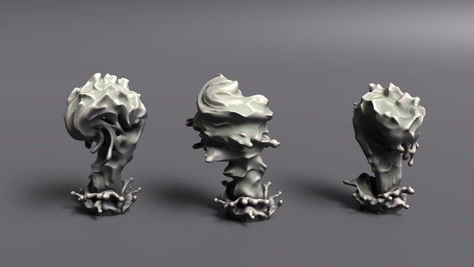 Water Elementals (Large and Small) Miniature | RPG Minis | D&D | RPG | Tabletop Gaming | From Noblewolf Miniatures