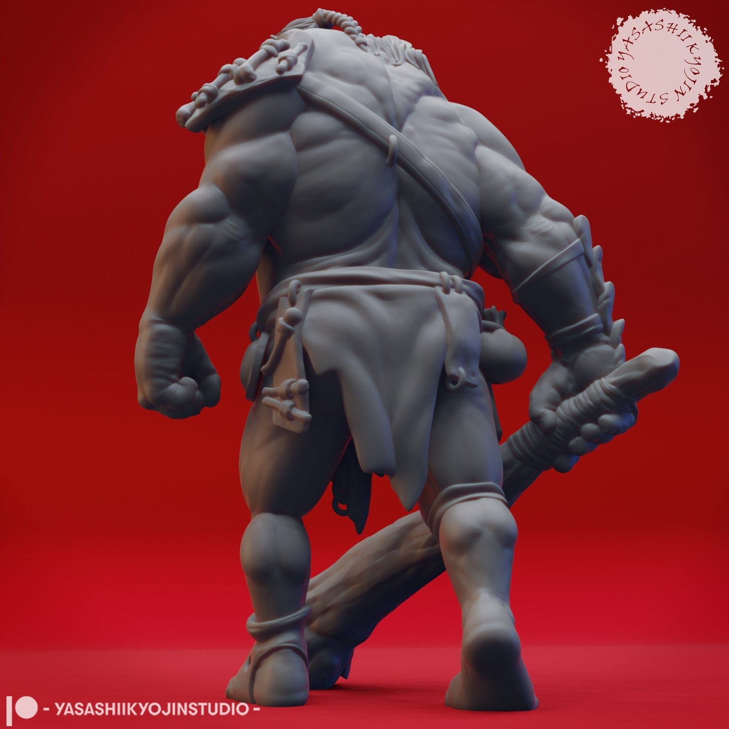 Ettin Miniature | RPG Minis | D&D | DND | RPG | Tabletop Gaming | From Yasashii Kyojin Studios