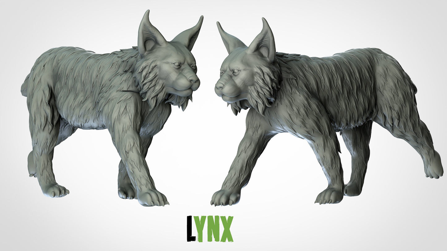 Lynx Miniature | RPG Minis | D&D | DND | RPG | Tabletop Gaming | From 3D IPStudios