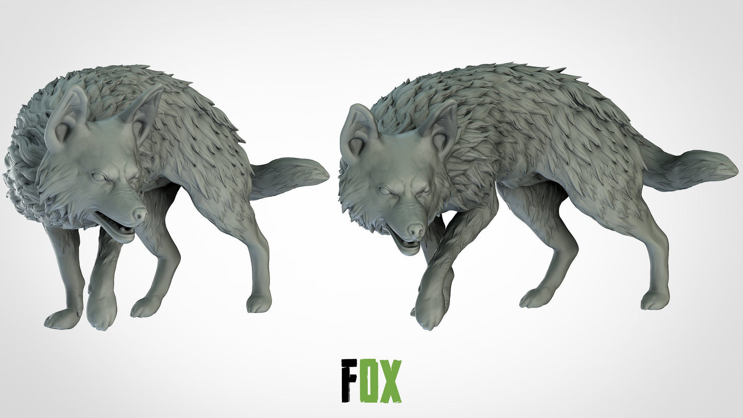Fox Miniature | RPG Minis | D&D | DND | RPG | Tabletop Gaming | From 3D IPStudios