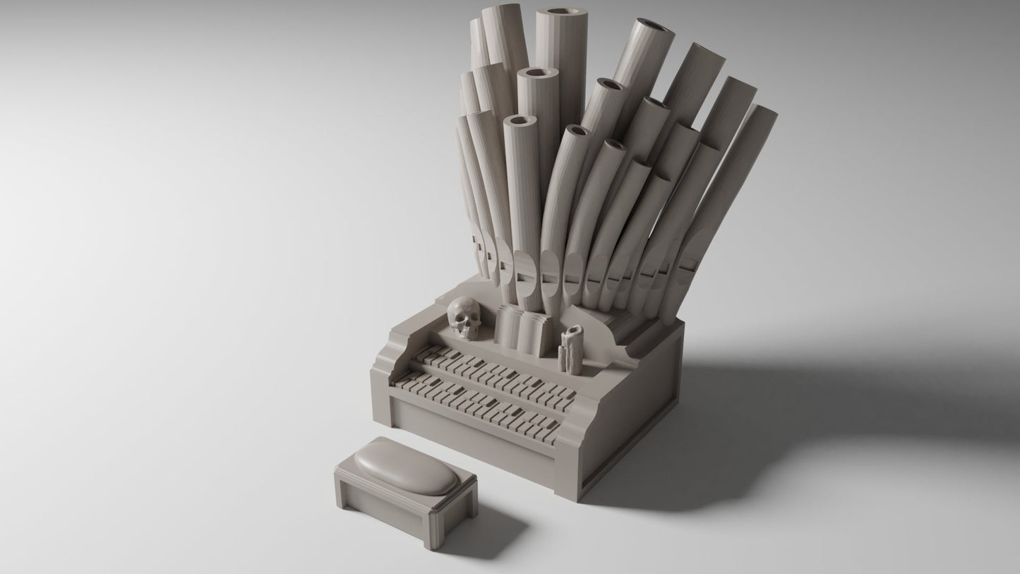 Pipe Organ Scatter - 4 Variations | RPG Minis | DND | D&D | RPG | Tabletop Gaming | From The Pilgrim Terrain