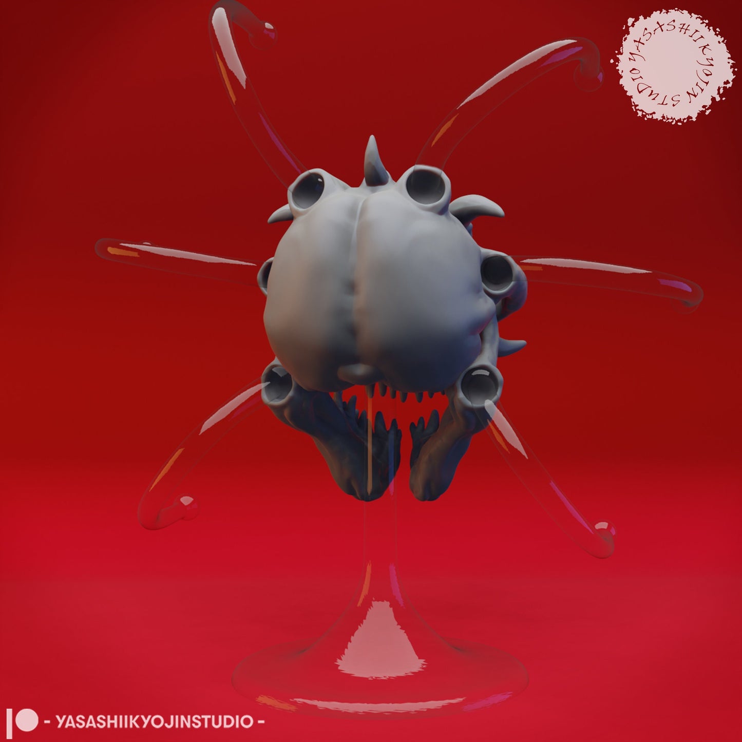 Death Tyrant Miniature | RPG Minis | D&D | DND | RPG | Tabletop Gaming | From Yasashii Kyojin Studios