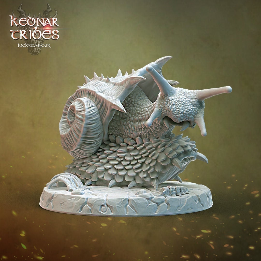 Lava Snail Miniature | RPG Minis | D&D | DND | RPG | Tabletop Gaming | From Cursed Forge Miniatures