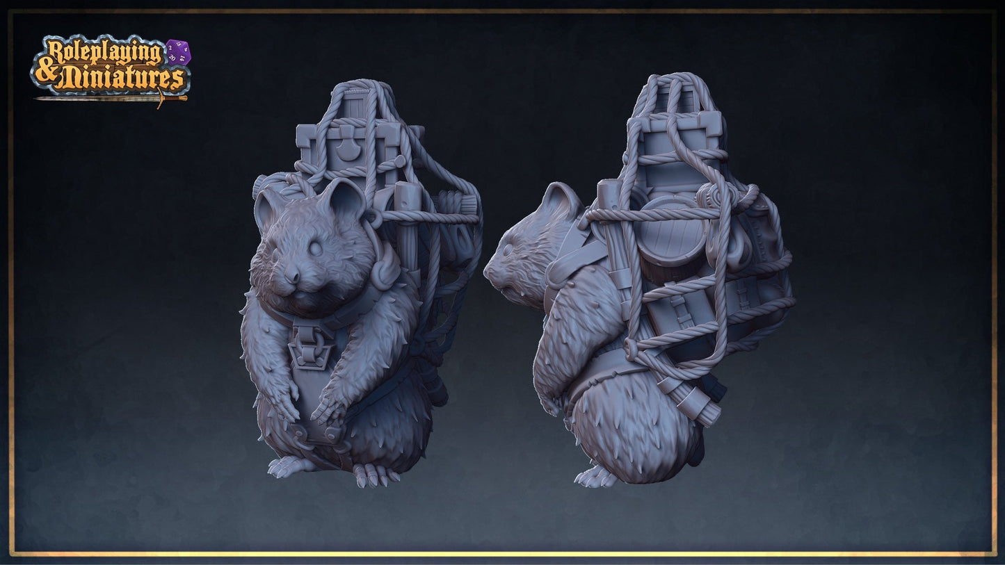 Giant Pack Hamster Miniature | RPG Minis | DND | D&D | RPG | Tabletop Gaming | From Roleplaying Miniatures