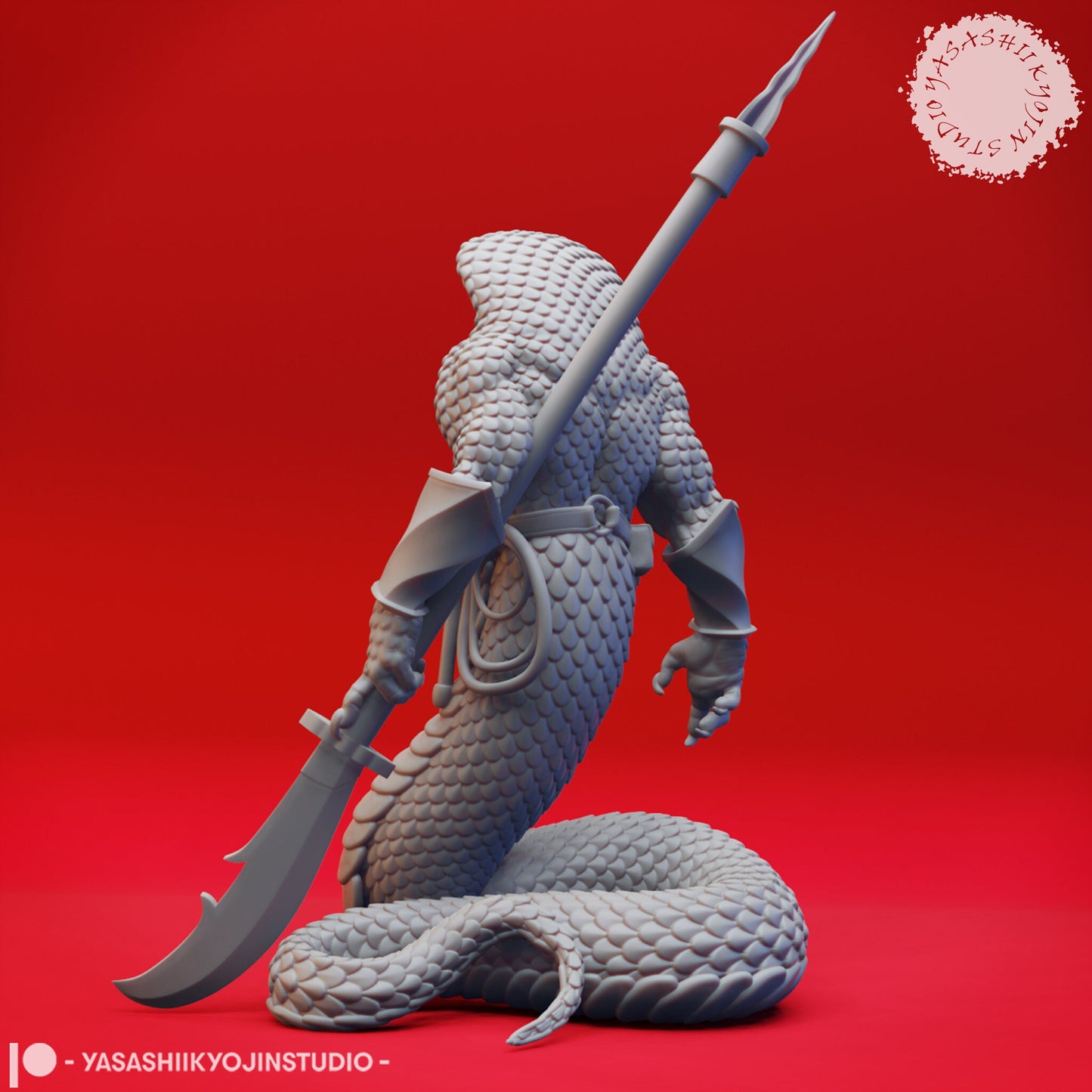 Yuan-Ti Collection (4 Miniatures) | RPG Minis | D&D | DND | RPG | Tabletop Gaming | From Yasashii Kyojin Studios