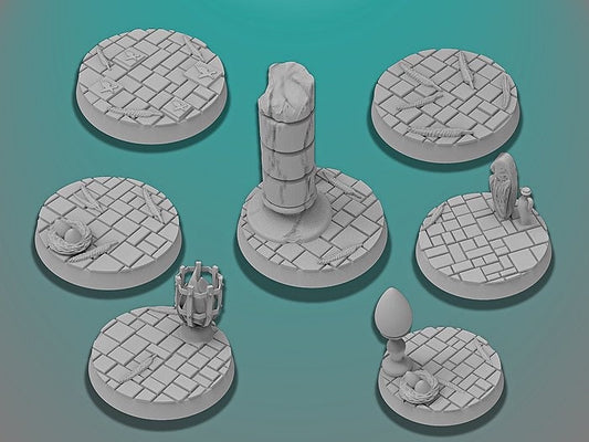 30mm Rookery Bases | Miniature Bases | D&D  | RPG | Tabletop Gaming |  From BasicAid
