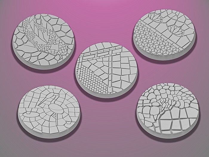 40mm Temple Bases | Miniature Bases | D&D  | RPG | Tabletop Gaming |  From BasicAid