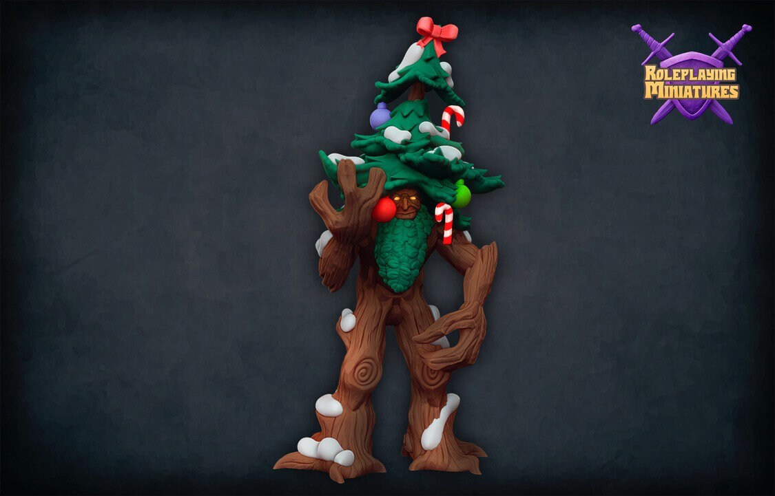 Christmas Tree Ent Miniature  | RPG Minis | DND | D&D | RPG | Tabletop Gaming |  From Roleplaying Miniatures