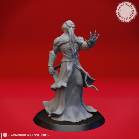 Mind Flayer Miniature  | RPG Minis | D&D | DND | RPG | Tabletop Gaming |  From Yasashii Kyojin Studios
