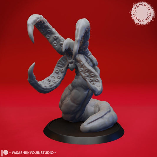 Grick Miniature  | RPG Minis | D&D | DND | RPG | Tabletop Gaming |  From Yasashii Kyojin Studios