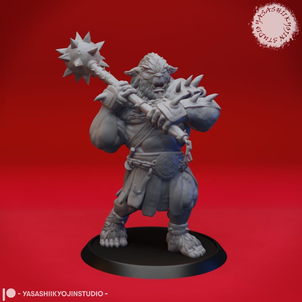 Bugbear Miniature  | RPG Minis | D&D | DND | RPG | Tabletop Gaming |  From Yasashii Kyojin Studios