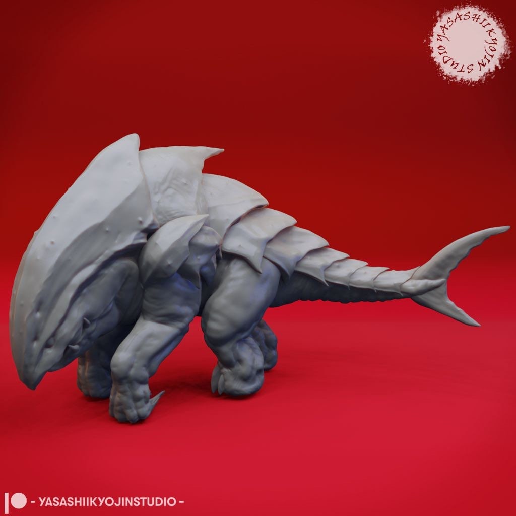 Bulette Miniature  | RPG Minis | D&D | DND | RPG | Tabletop Gaming |  From Yasashii Kyojin Studios