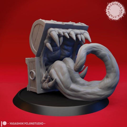 Mimic/Treasure Chest Miniature Collection | RPG Minis | D&D | DND | RPG | Tabletop Gaming | Fantasy Minis | From Yasashii Kyojin Studios