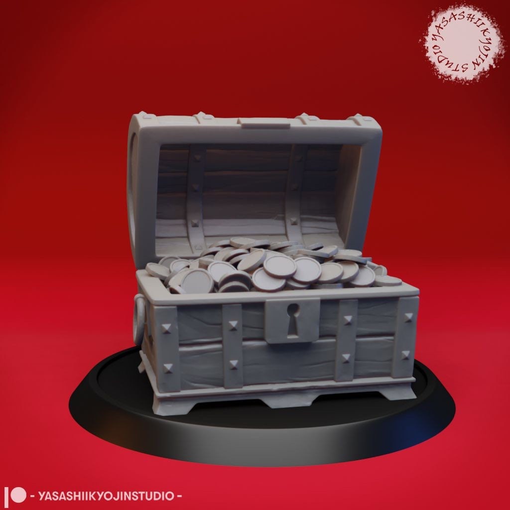 Mimic/Treasure Chest Miniature Collection | RPG Minis | D&D | DND | RPG | Tabletop Gaming | Fantasy Minis | From Yasashii Kyojin Studios