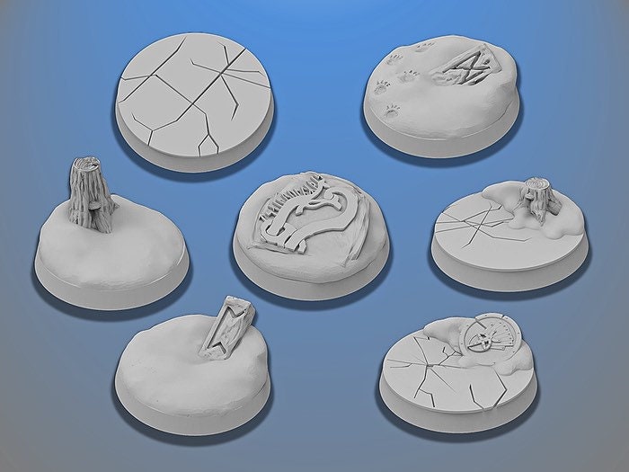 30mm Dwarven Bases | Miniature Bases | D&D  | RPG | Tabletop Gaming |  From BasicAid