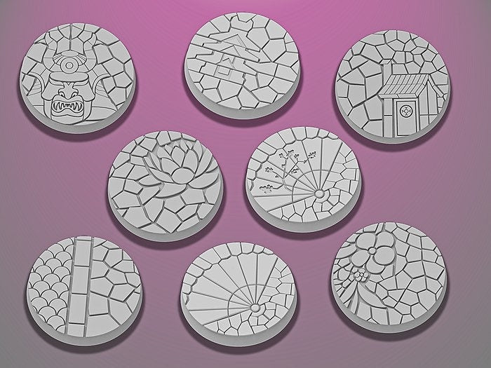 30mm Temple Bases | Miniature Bases | D&D  | RPG | Tabletop Gaming |  From BasicAid