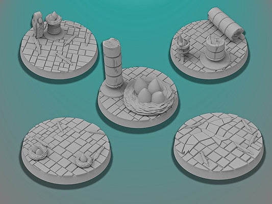 40mm Rookery Bases | Miniature Bases | D&D  | RPG | Tabletop Gaming |  From BasicAid