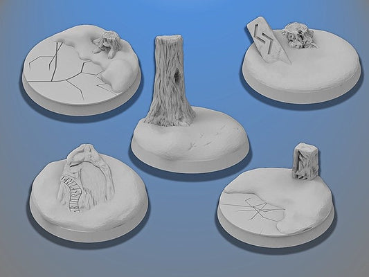 40mm Dwarven Bases | Miniature Bases | D&D  | RPG | Tabletop Gaming |  From BasicAid