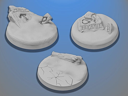 50mm Dwarven Bases | Miniature Bases | D&D  | RPG | Tabletop Gaming |  From BasicAid