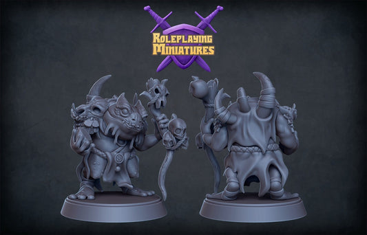 Frogfolk Shaman Miniature  | RPG Minis | DND | D&D | RPG | Tabletop Gaming |  From Roleplaying Miniatures