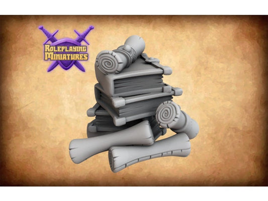 Books and Scrolls Scatter  | RPG Minis | DND | D&D | RPG | Tabletop Gaming |  From Roleplaying Miniatures