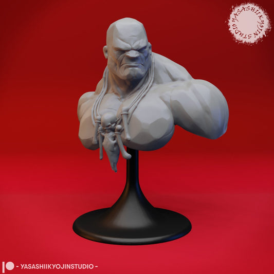 Stone Giant Bust  | RPG Minis | D&D | DND | RPG | Tabletop Gaming |  From Yasashii Kyojin Studios