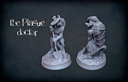 Plague Doctor Miniature with Base  | RPG Minis | DND | D&D | RPG | Tabletop Gaming |  From Roleplaying Miniatures