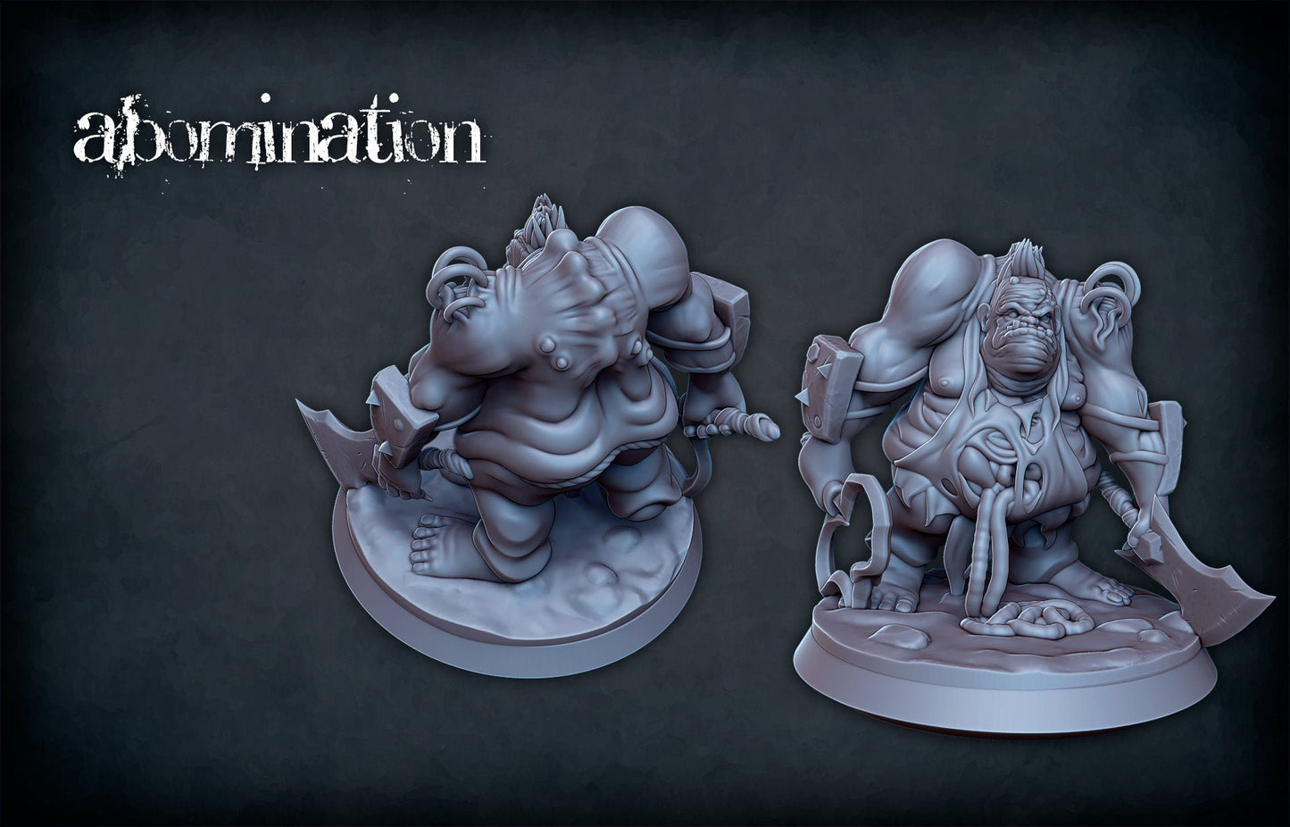 Plague Abomination Miniature with Base  | RPG Minis | DND | D&D | RPG | Tabletop Gaming |  From Roleplaying Miniatures