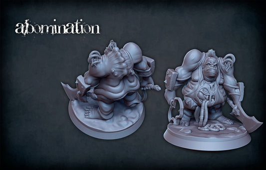 Plague Abomination Miniature with Base  | RPG Minis | DND | D&D | RPG | Tabletop Gaming |  From Roleplaying Miniatures
