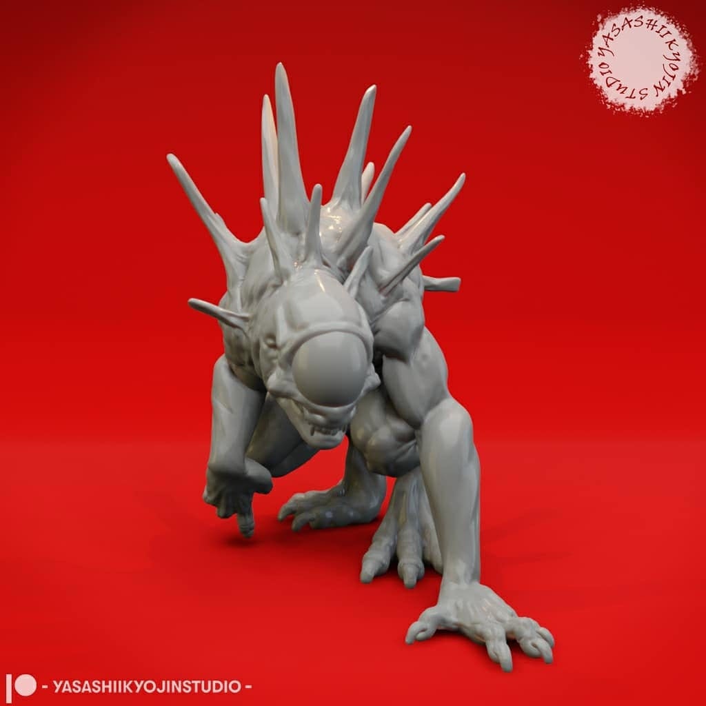 Nothic Miniature  | RPG Minis | D&D | DND | RPG | Tabletop Gaming |  From Yasashii Kyojin Studios