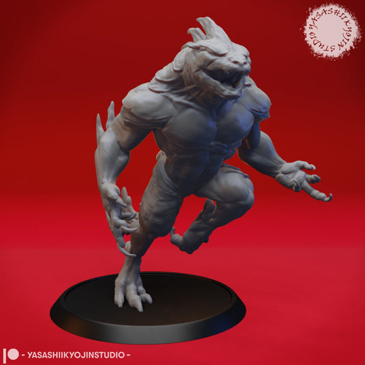 Troglodyte Miniature  | RPG Minis | D&D | DND | RPG | Tabletop Gaming |  From Yasashii Kyojin Studios