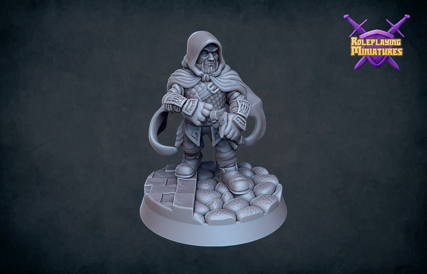 Gnome Assassin/Rogue Miniature  | RPG Minis | DND | D&D | RPG | Tabletop Gaming |  From Roleplaying Miniatures